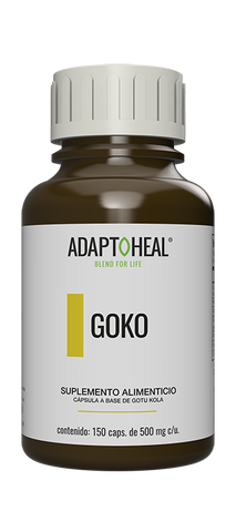GOKO - Gotu Kola 150 capsulas/500mg Adaptoheal® - seminkahealthstore