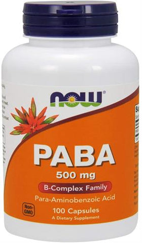 PABA (500mg/100 capsules) Now®