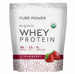 Pure Power Organic whey Protein Fresa (585g) Dr. Mercola